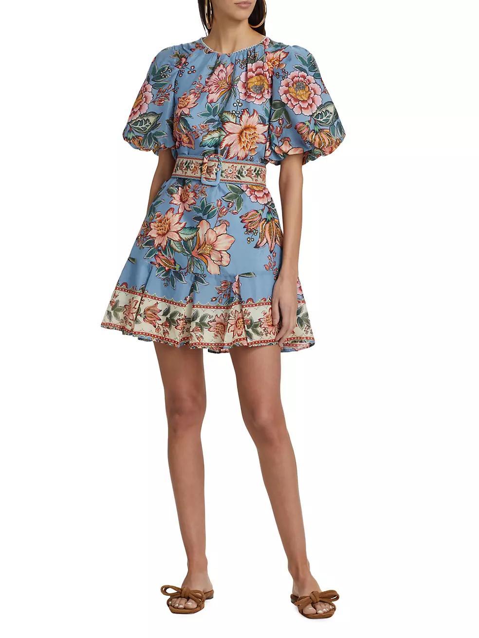 Wonderful Bouquet Belted Minidress Product Image