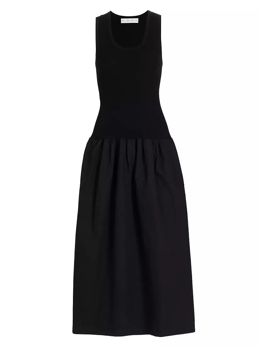 Malia Cotton Poplin Midi-Dress Product Image