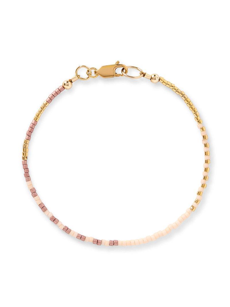 Faherty X Beyond The Sea Seed Bead Bracelet - Coral Multi Product Image