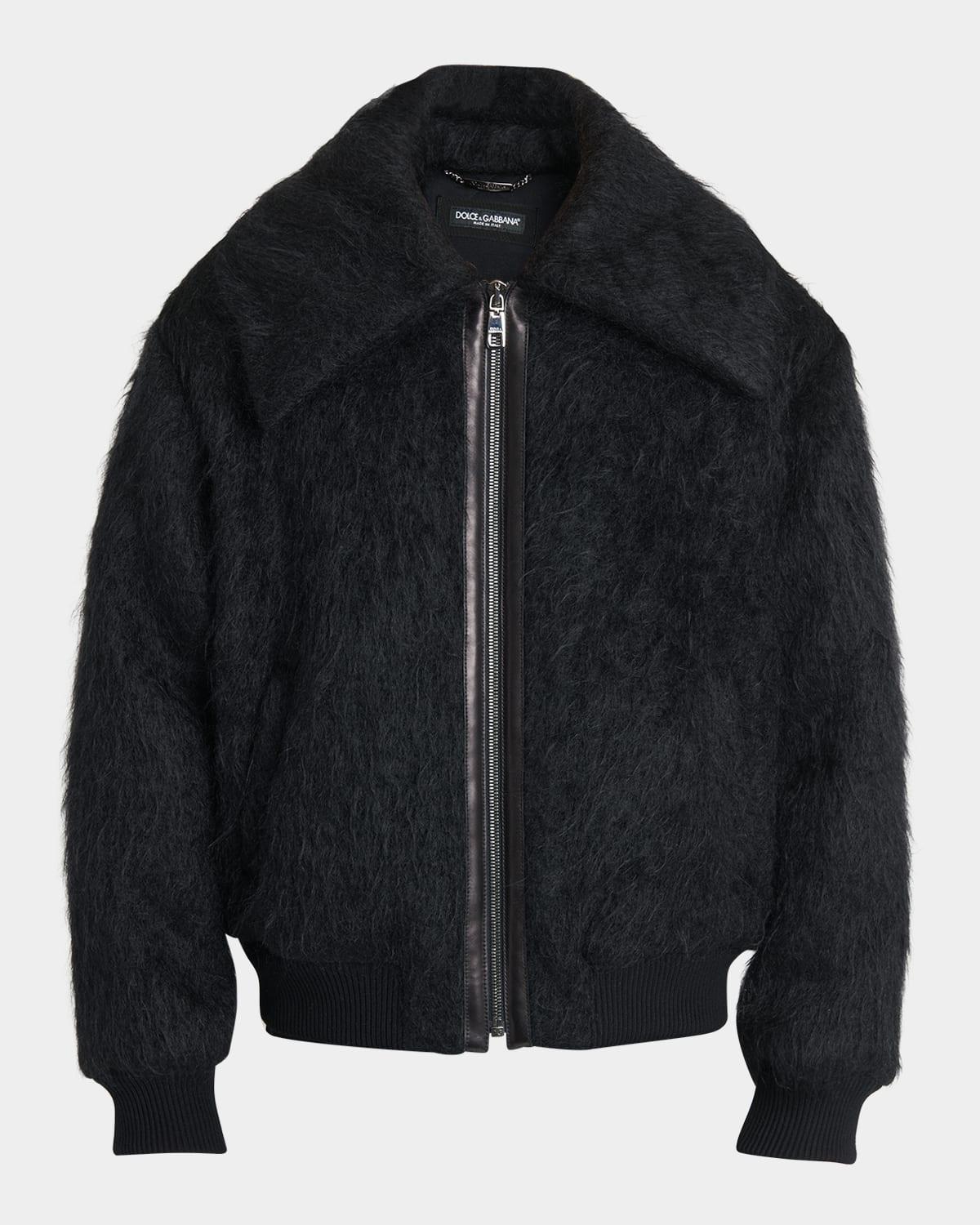 Men's Faux-Fur Zip Jacket Product Image