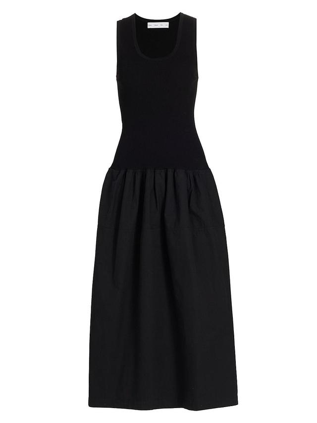 Womens Malia Cotton Poplin Midi-Dress Product Image