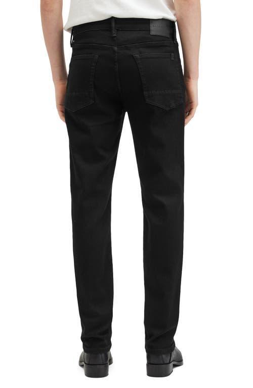 ALLSAINTS Iggy Slim Fit Denim Jeans In Jet Black Product Image