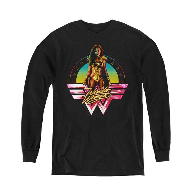 Wonder Woman Boys 84 Youth Color Pop Long Sleeve Sweatshirt Product Image