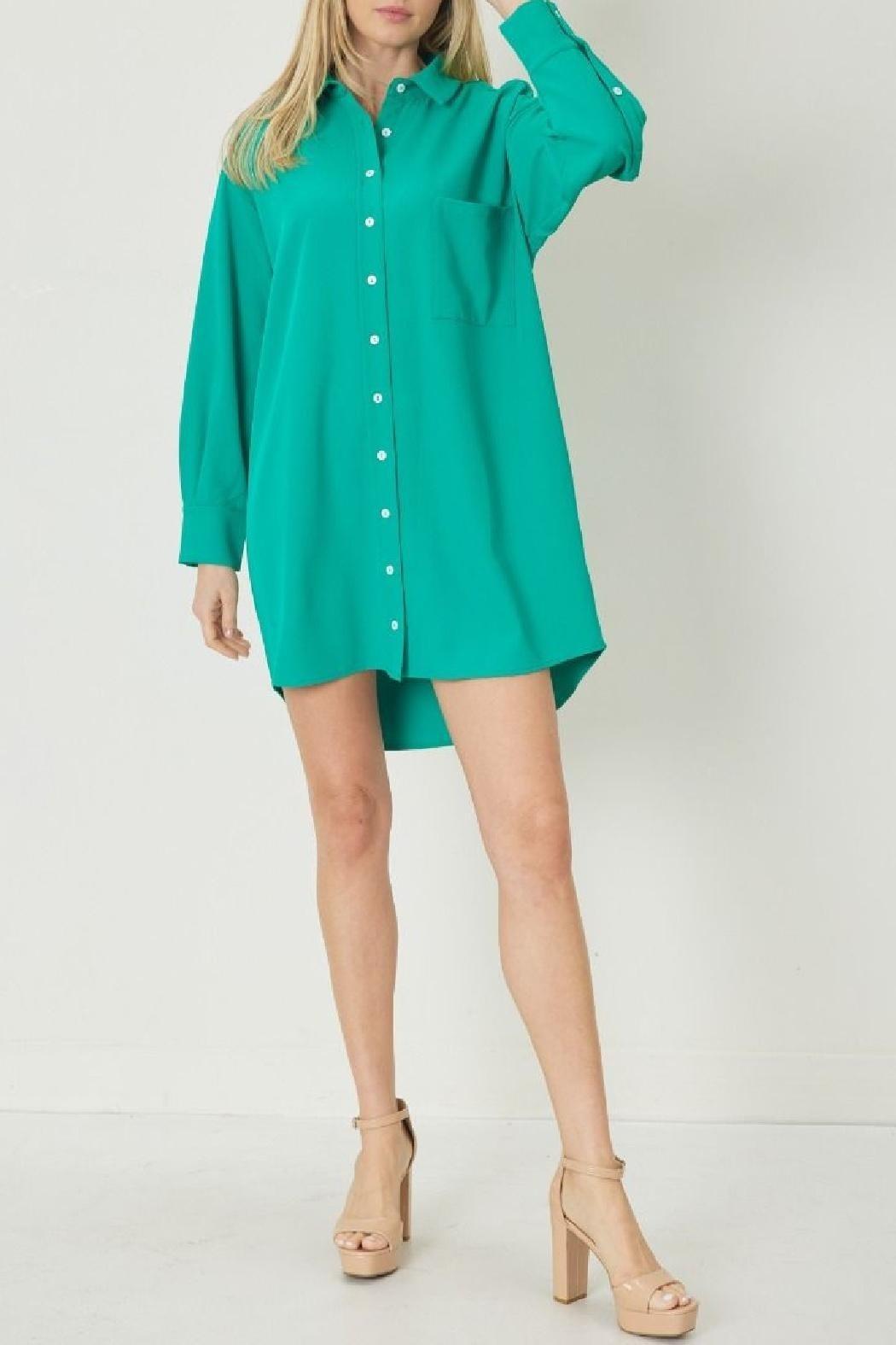 Button Up Dress Tunic Product Image