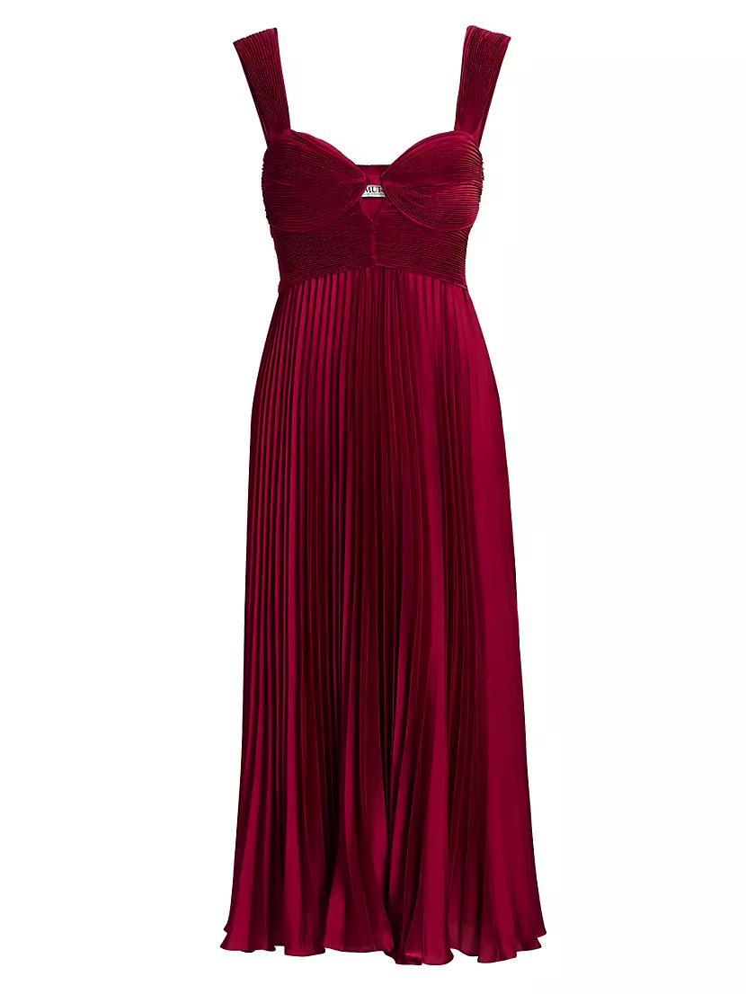 Giselle Pleated Midi-Dress Product Image