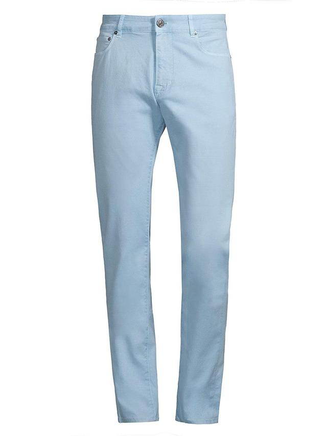 Mens Stretch Cotton Straight-Leg Jeans Product Image