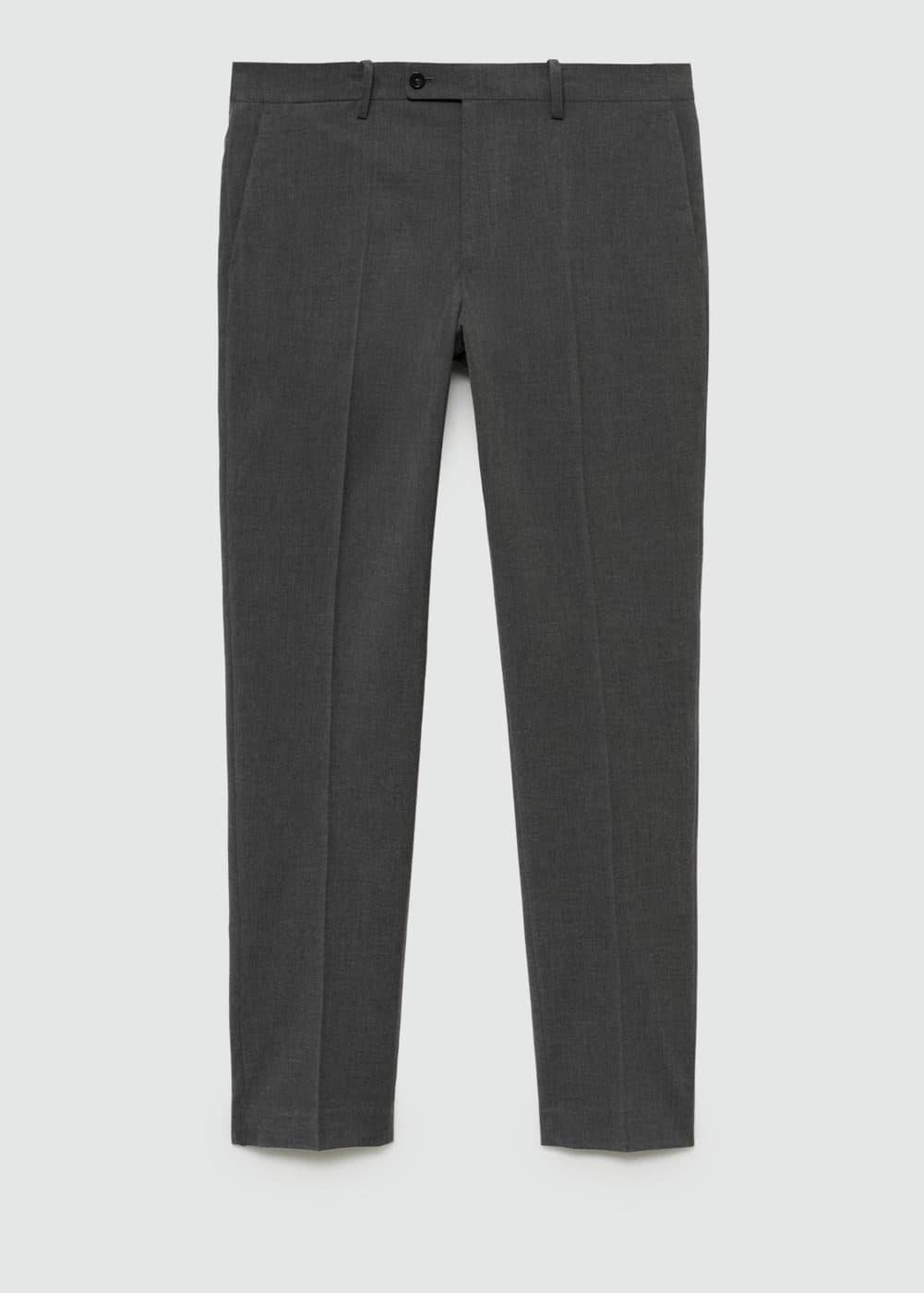 MANGO MAN - Stretch fabric slim-fit suit pants greyMen Product Image