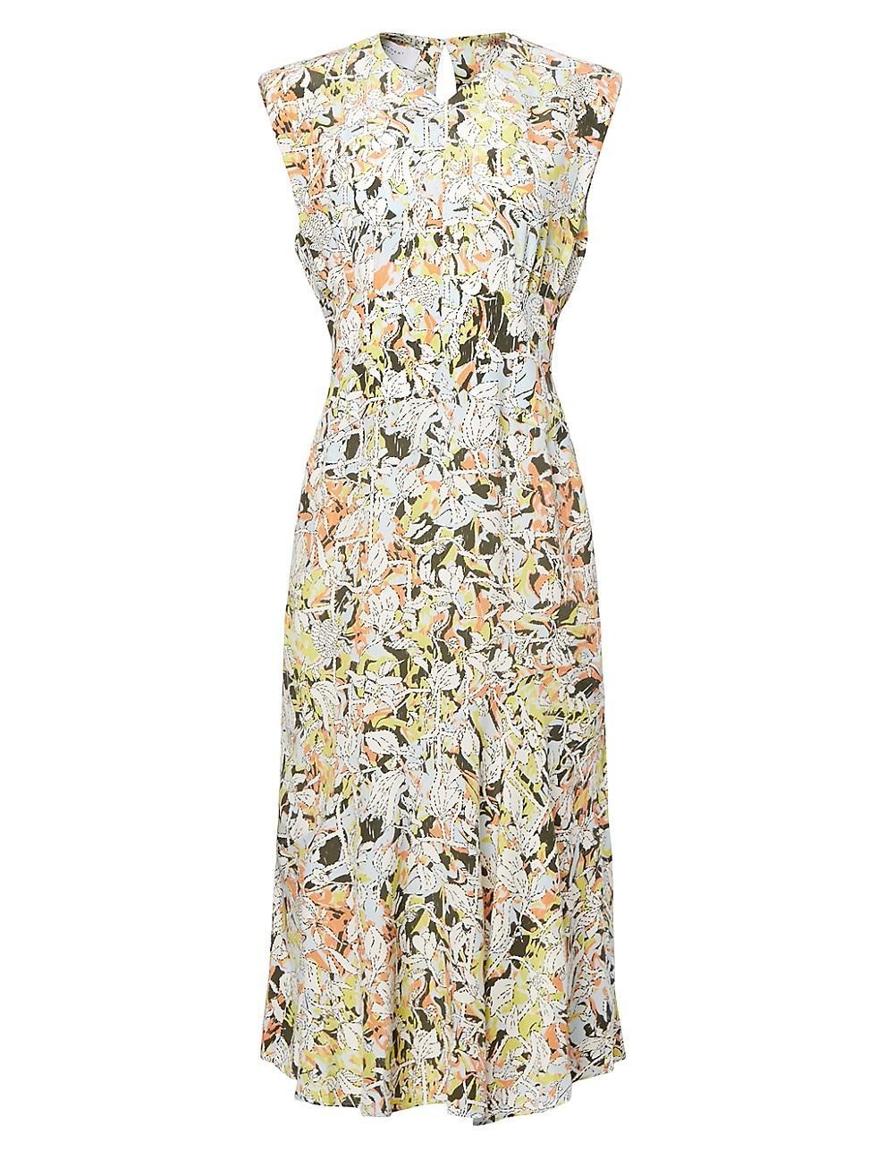 Nadia Sleeveless Floral-Print Midi Dress Product Image