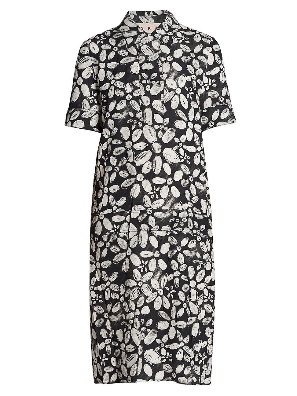 Womens Petal Polo Midi-Dress Product Image