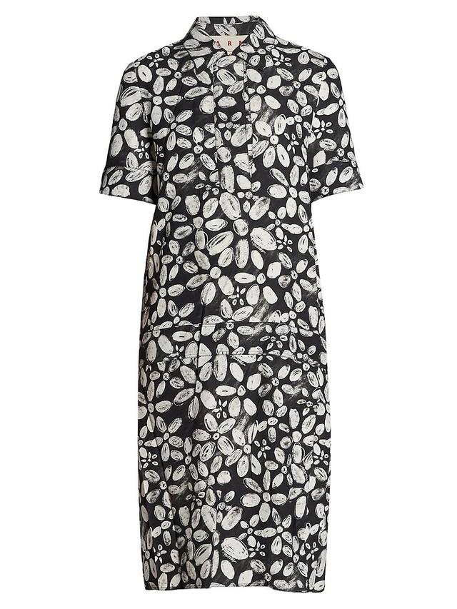 Womens Petal Polo Midi-Dress Product Image