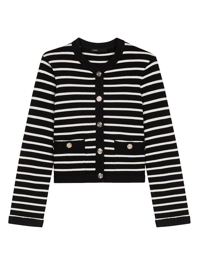 Womens Striped Cardigan Product Image