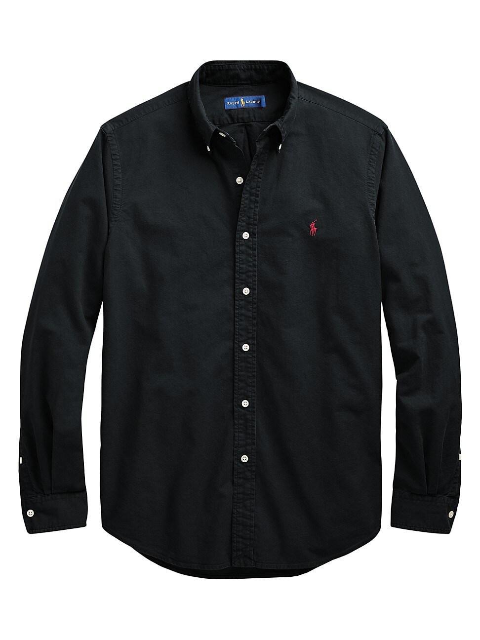 Mens Garment-Dyed Classic-Fit Oxford Shirt Product Image