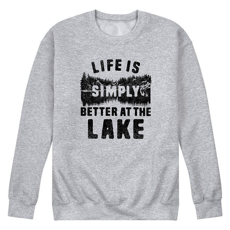 Mens Life is Simply Better at the Lake Fleece Sweatshirt Product Image