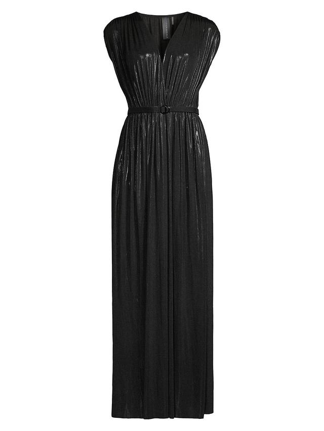 Womens Athena Sheen Belted Gown Product Image