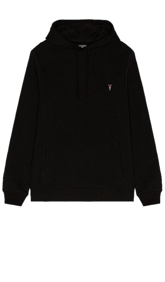 Raven Logo-embroidered Cotton-fleece Hoody In Black Product Image