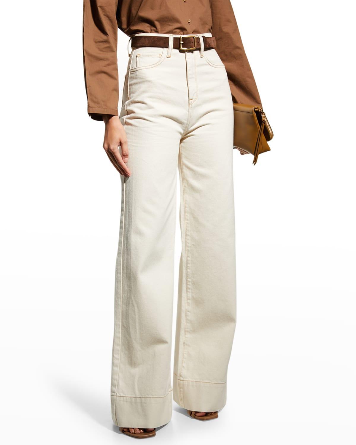 Womens Ms. Onassis Wide-Leg Jeans Product Image