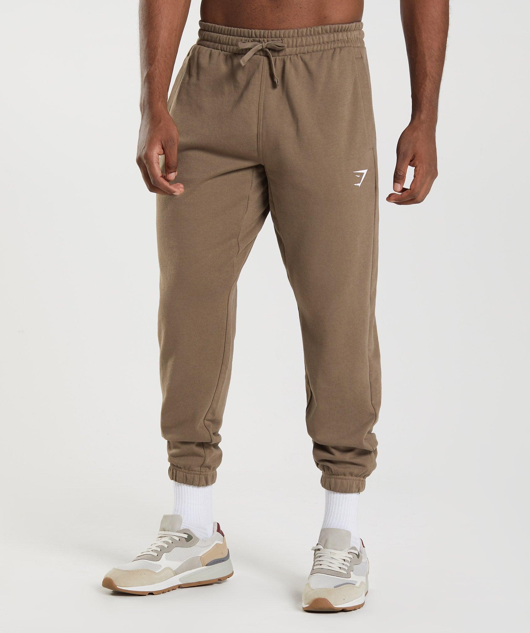 Gymshark Essential Oversized Joggers - Soul Brown Male Product Image