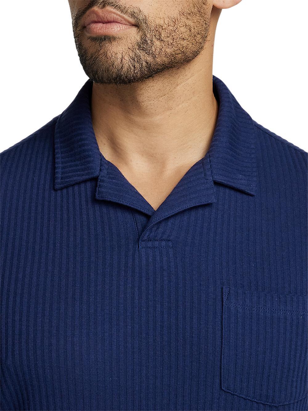 Cotton Camp Collar - Navy Product Image