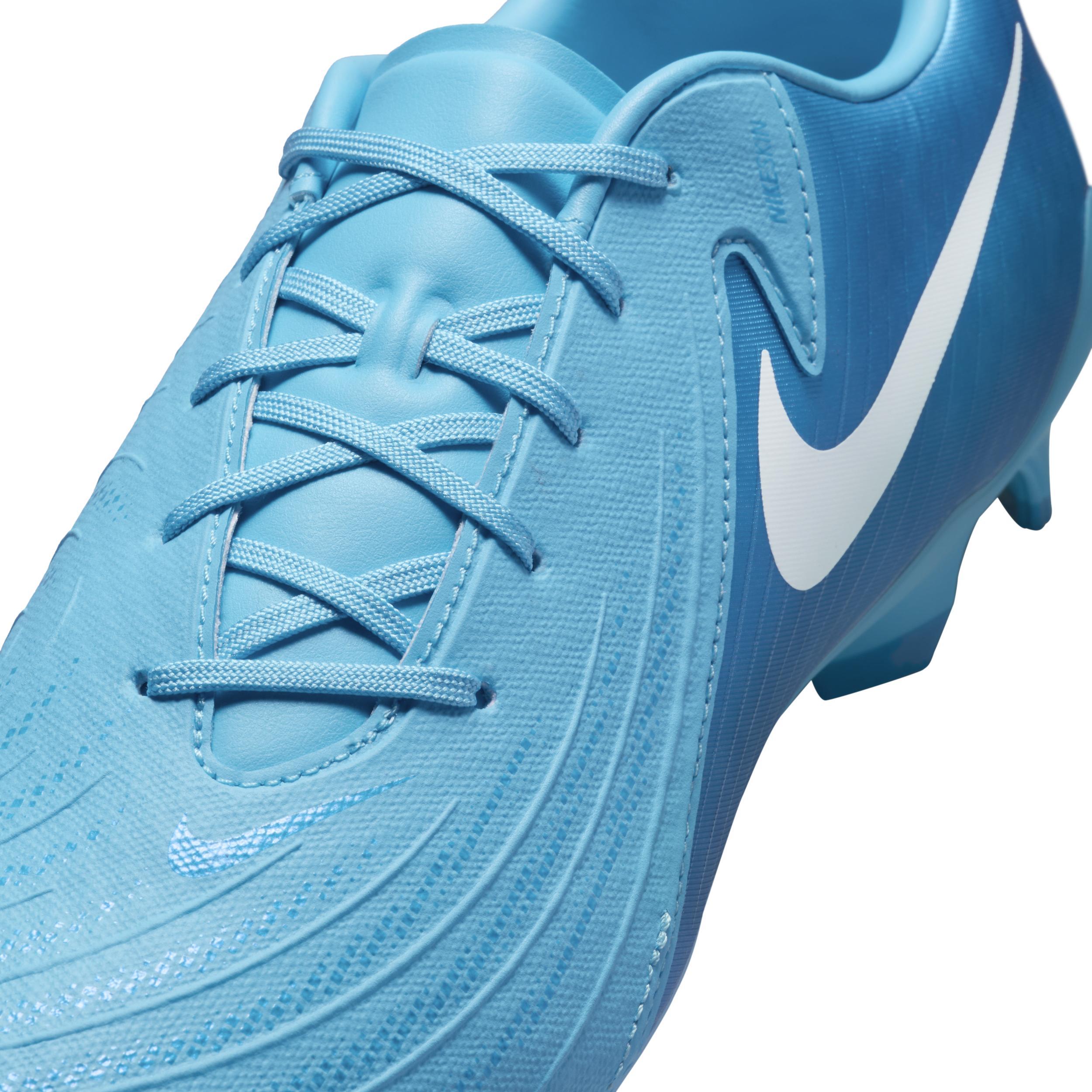 Nike Mens Phantom GX II Academy FG/MG - Soccer Shoes Blue Fury/White Product Image