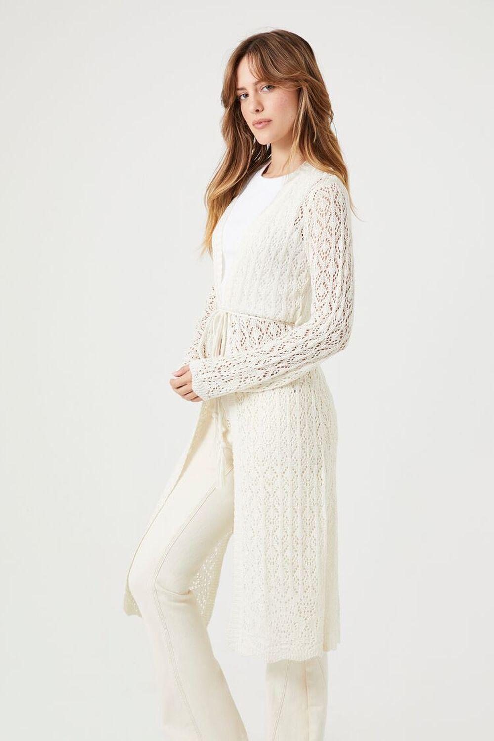 Open-Knit Duster Cardigan Sweater | Forever 21 Product Image