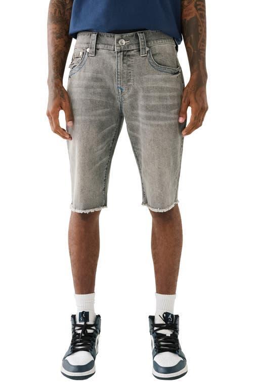 True Religion Brand Jeans Rocco Frayed Skinny Denim Shorts Product Image