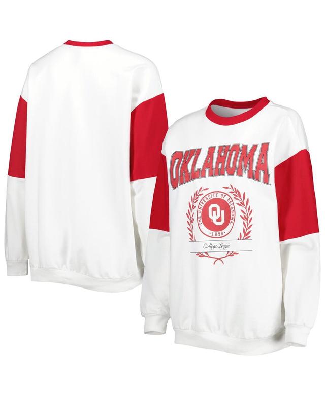 Womens Gameday Couture White Oklahoma Sooners Its A Vibe Dolman Pullover Sweatshirt Product Image