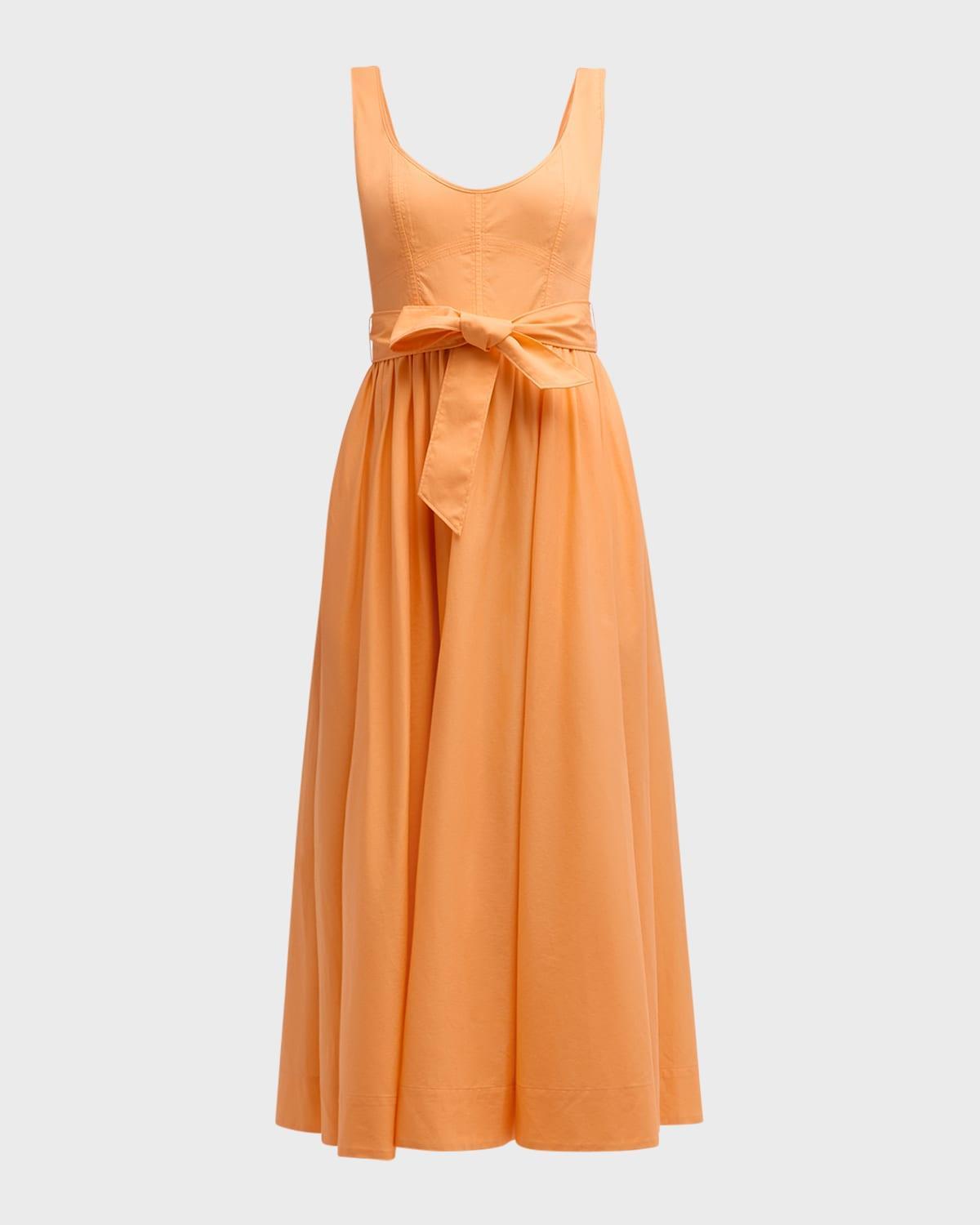 Kilah Belted Midi Dress In Marmalade Product Image