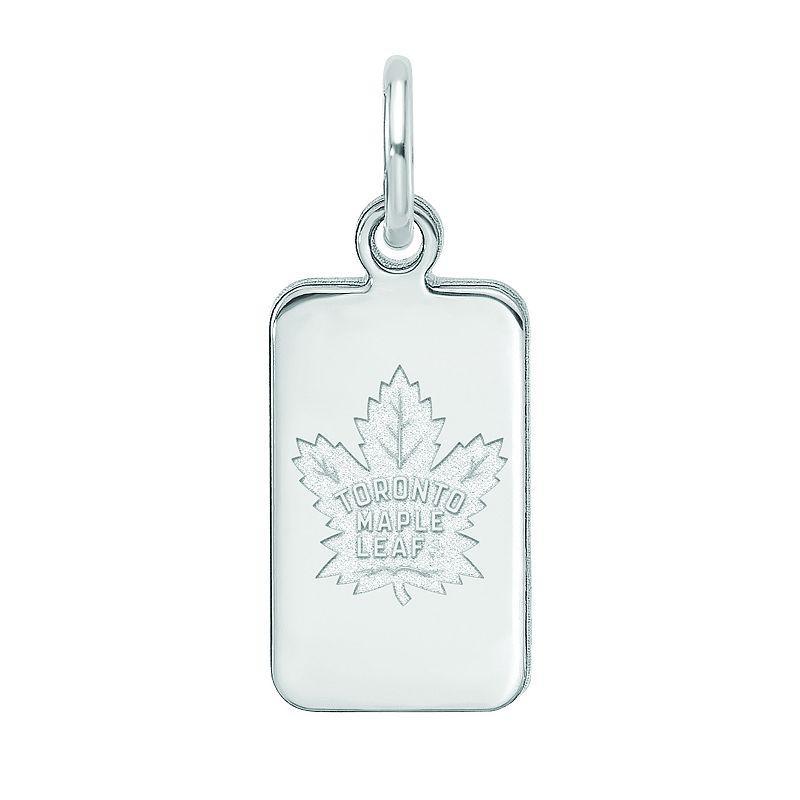 LogoArt Sterling Silver Toronto Maple Leafs Tag Pendant, Womens Product Image