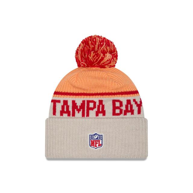 Tampa Bay Buccaneers 2024 Cold Weather Historic Pom Knit Hat Male Product Image