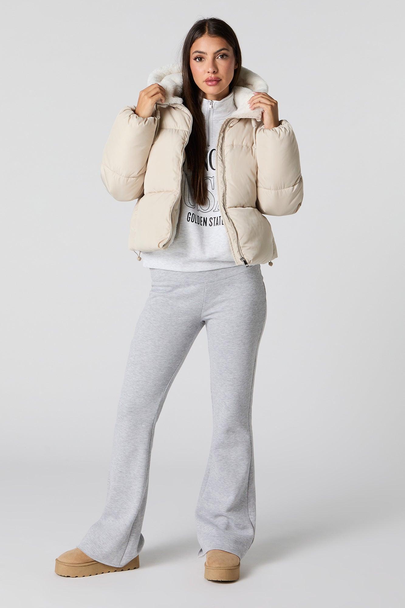 Faux Fur Lined Puffer Jacket Female Product Image