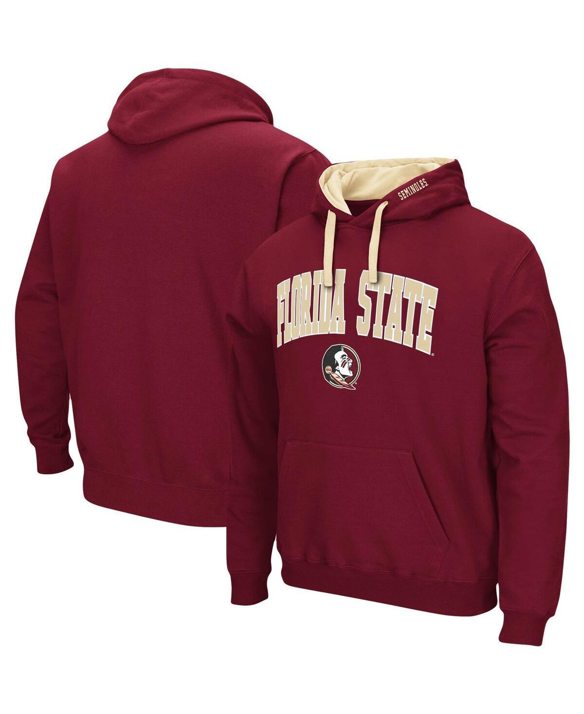 Mens Colosseum Garnet Florida State Seminoles Big and Tall Arch and Logo 2.0 Pullover Hoodie Product Image