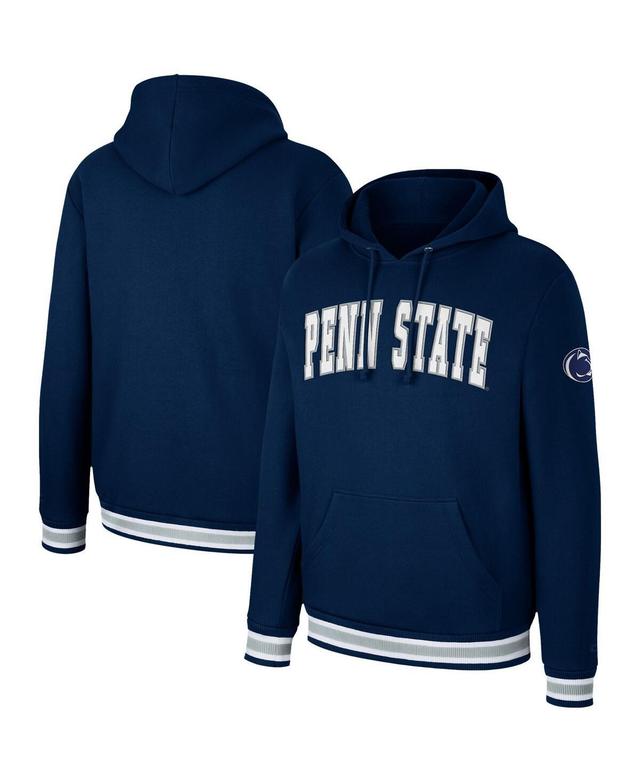 Mens Colosseum Navy Penn State Nittany Lions Varsity Arch Pullover Hoodie Product Image