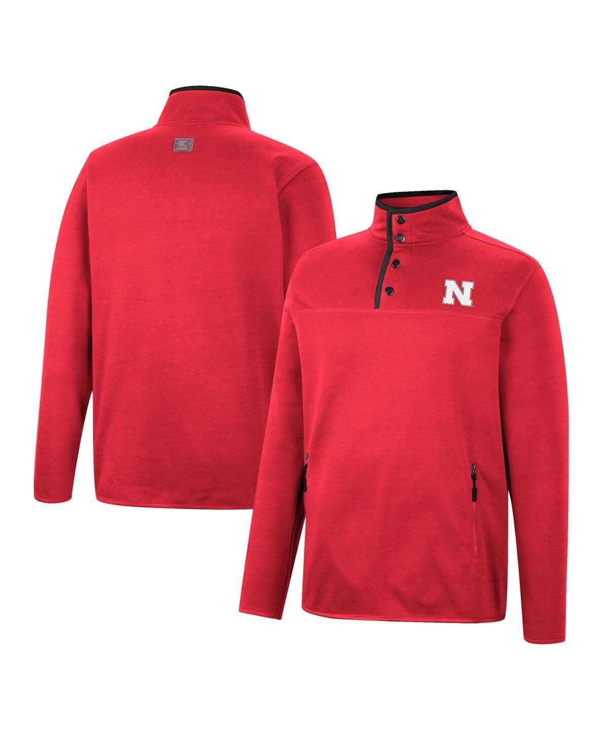 Mens Colosseum Red Louisville Cardinals Rebound Quarter-Snap Jacket Product Image