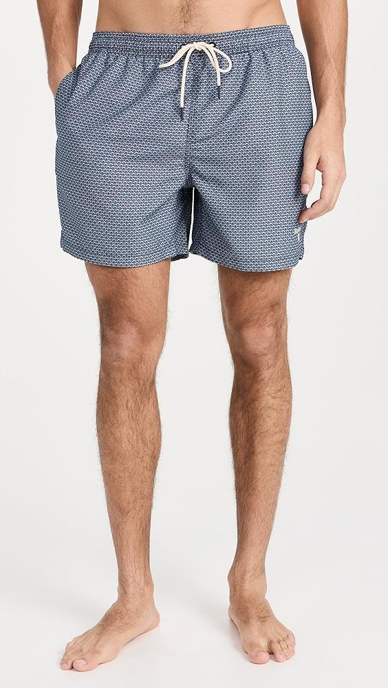 Barbour Shell Swim Shorts 5.5" | Shopbop Product Image