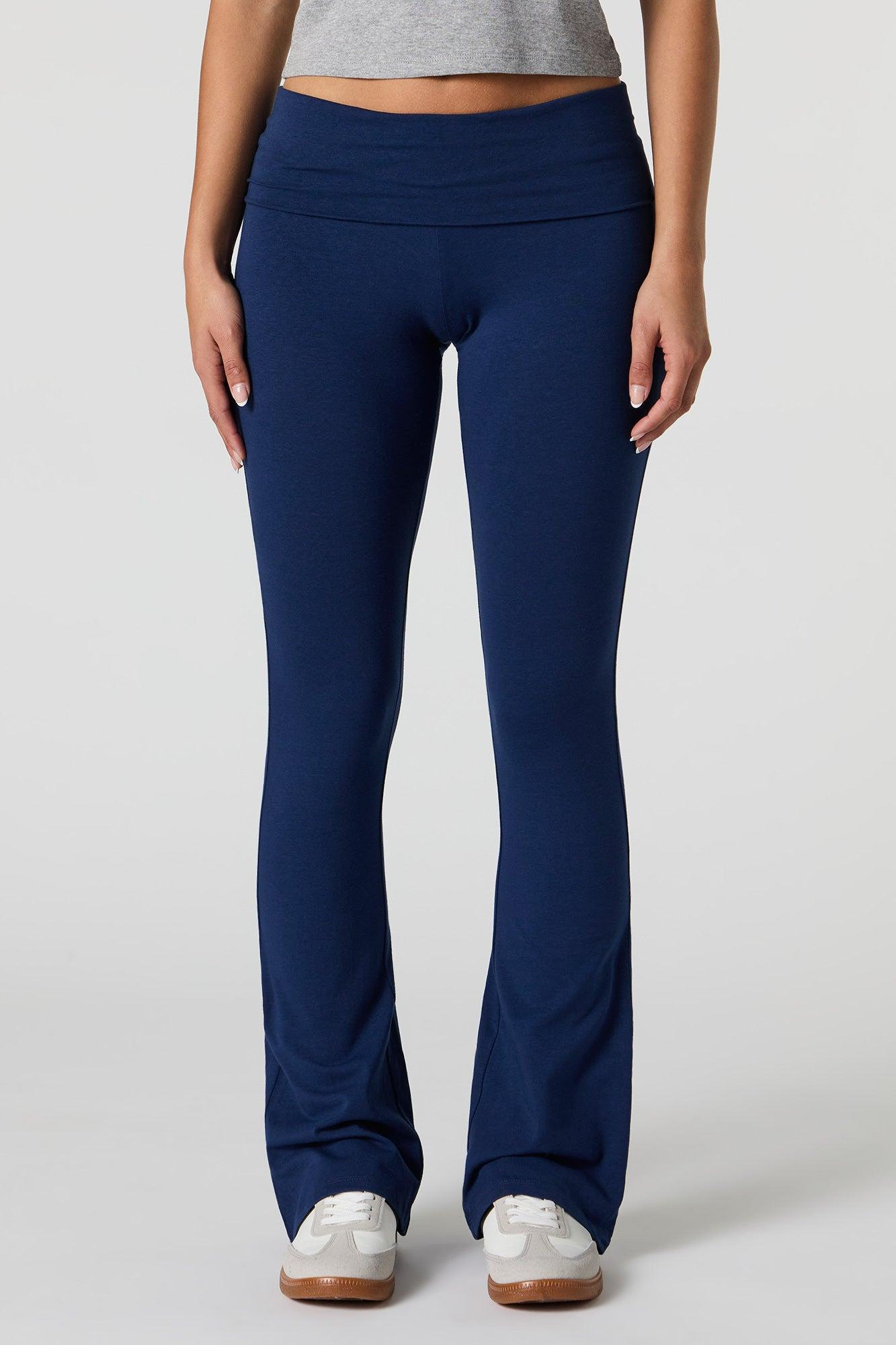 Foldover Waist Flare Pant Female Product Image