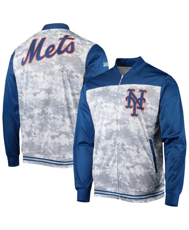 Mens Stitches Royal New York Mets Camo Full-Zip Jacket Product Image