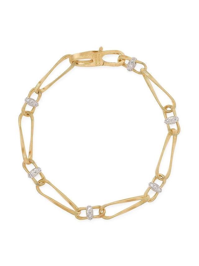 Womens Marrakech Onde Two-Tone 18K Gold & 0.3 TCW Diamond Chain Bracelet Product Image