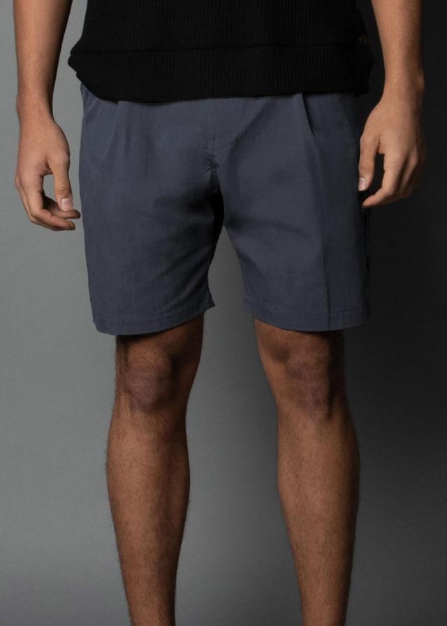 Waxed Slate Blue Short Product Image