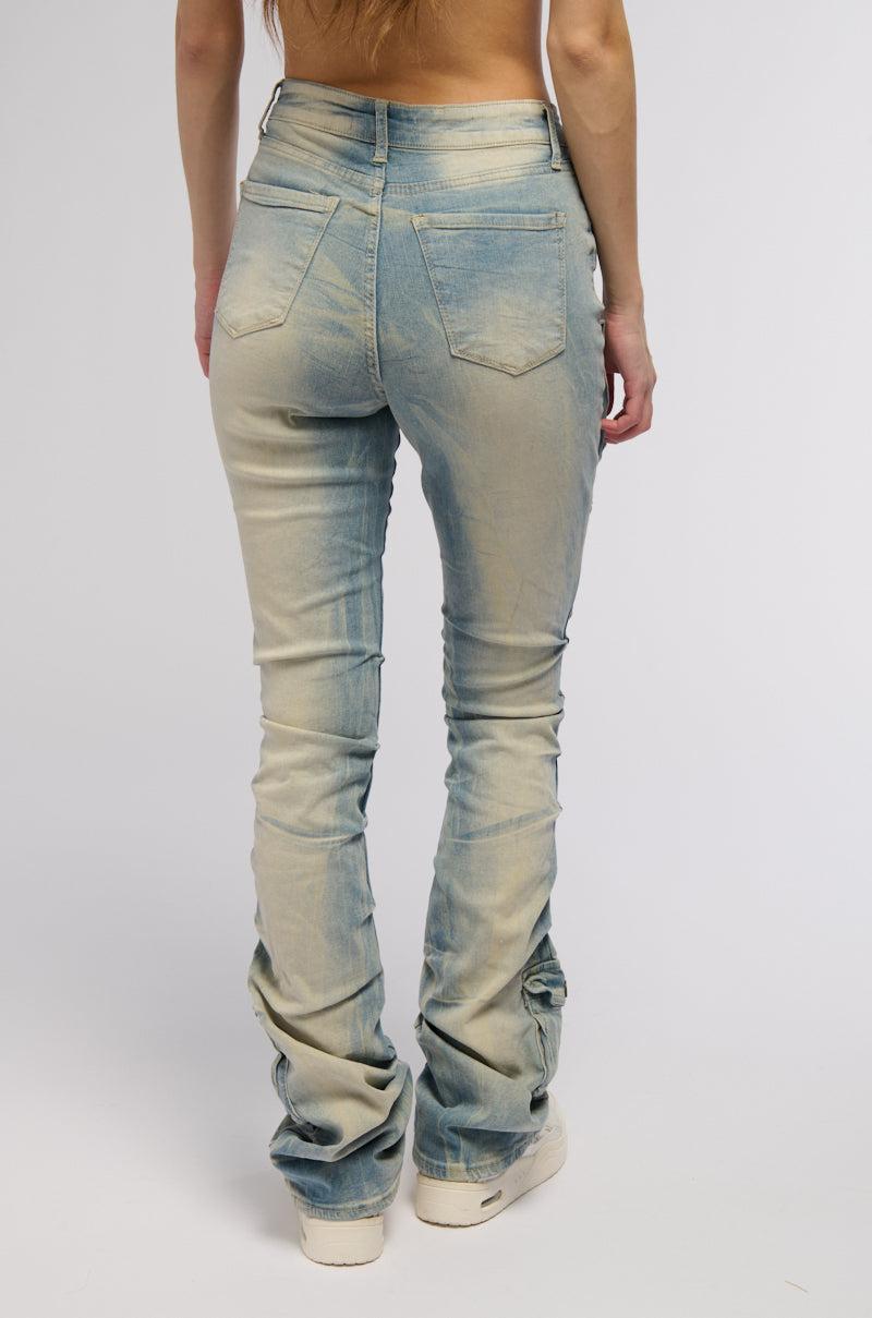 SEVILLE HIGH RISE STACKED JEANS Product Image