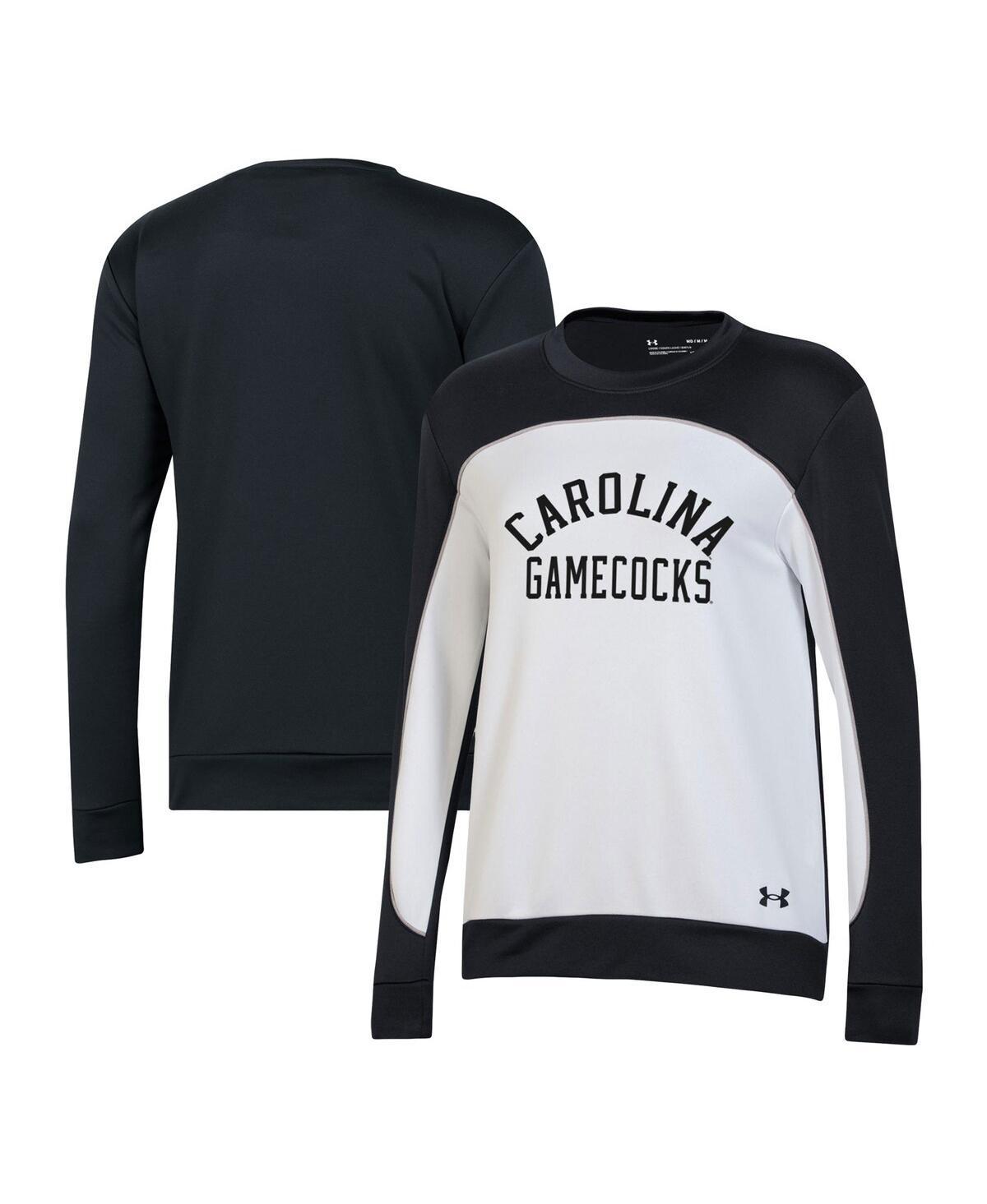 Womens Under Armour Black South Carolina Gamecocks Colorblock Pullover Sweatshirt - Black Product Image