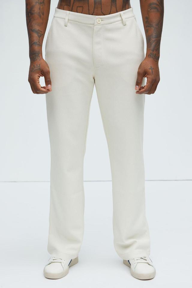 Turner Straight Trousers - Cream Product Image