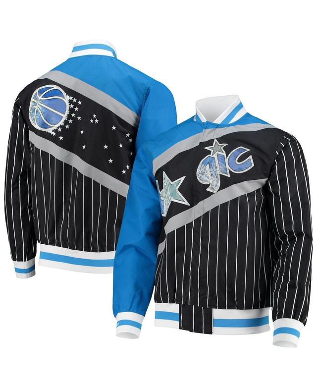 Mens Orlando Magic Black Mitchell & Ness Hardwood Classics 75th Anniversary Authentic Warmup Full-Snap Jacket Product Image