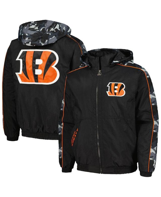 Mens Starter Black Cincinnati Bengals Thursday Night Gridiron Full-Zip Hoodie Jacket Product Image