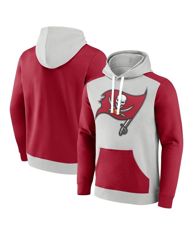 Mens Fanatics Branded /Red Tampa Bay Buccaneers Big & Tall Team Fleece Pullover Hoodie Product Image