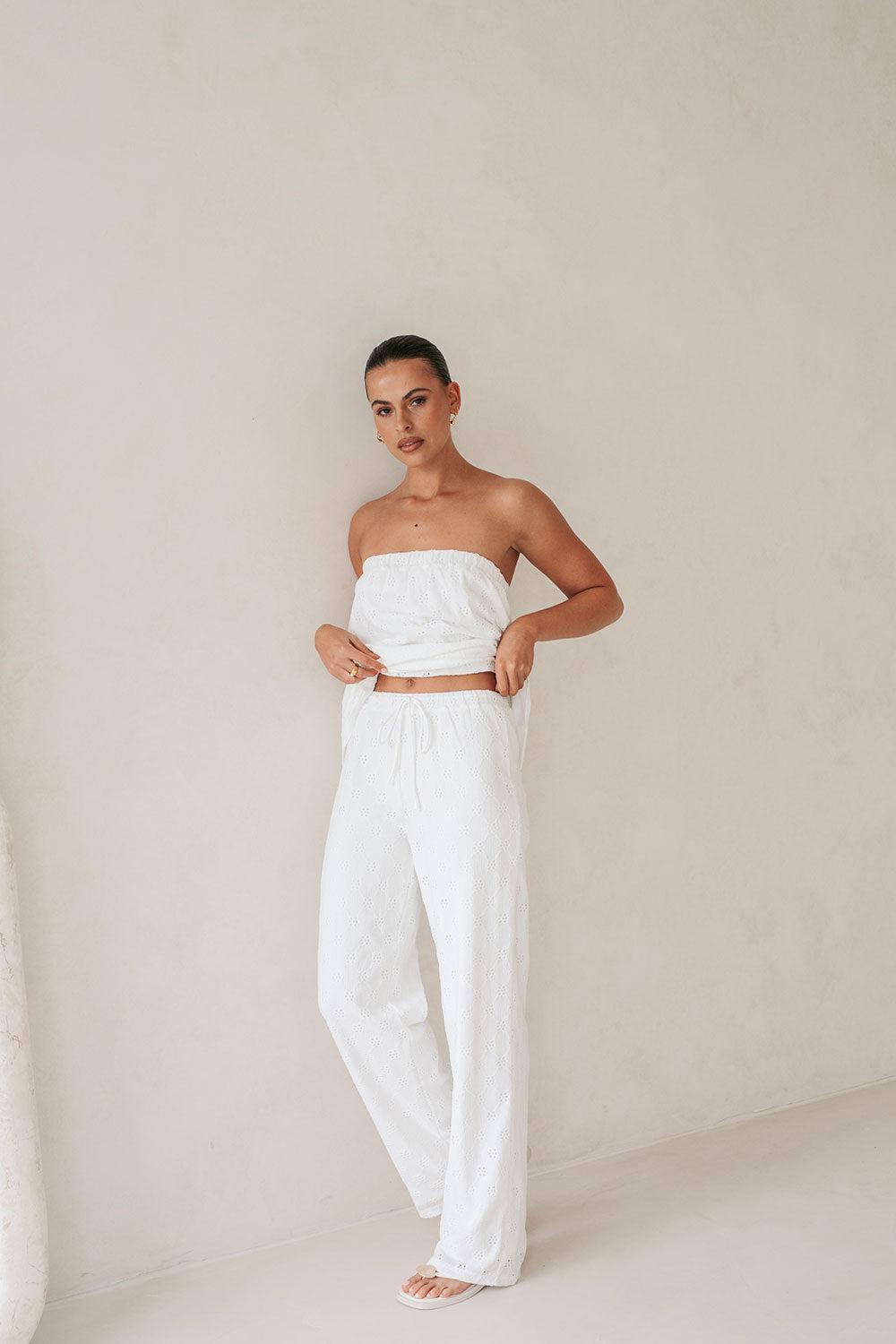 Ellira Pants - White Product Image