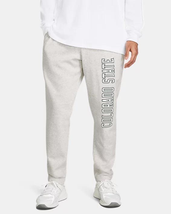 Mens UA Rival Fleece Collegiate Open Bottom Pants Product Image