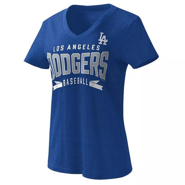 Womens G-III 4Her by Carl Banks Royal Los Angeles Dodgers Dream Team V-Neck T-Shirt Product Image