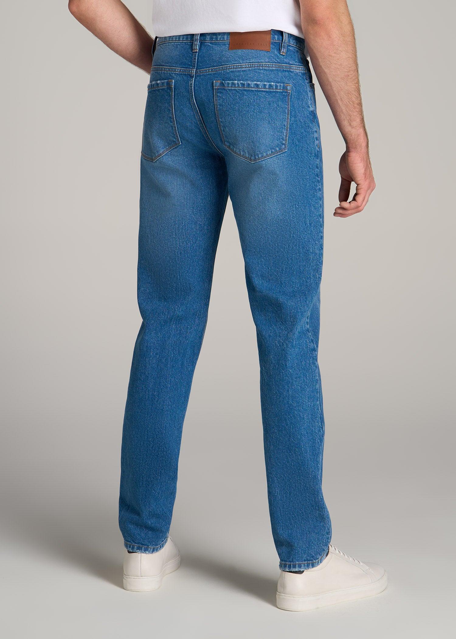 Milo RELAXED TAPERED FIT Jeans for Tall Men in Classic Mid Blue Male Product Image