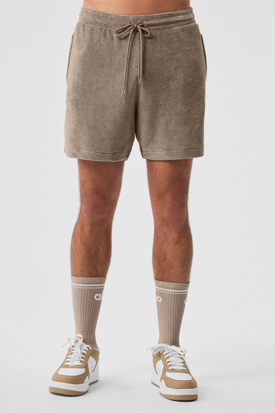 7" Coastal Terry Short - Gravel Male Product Image