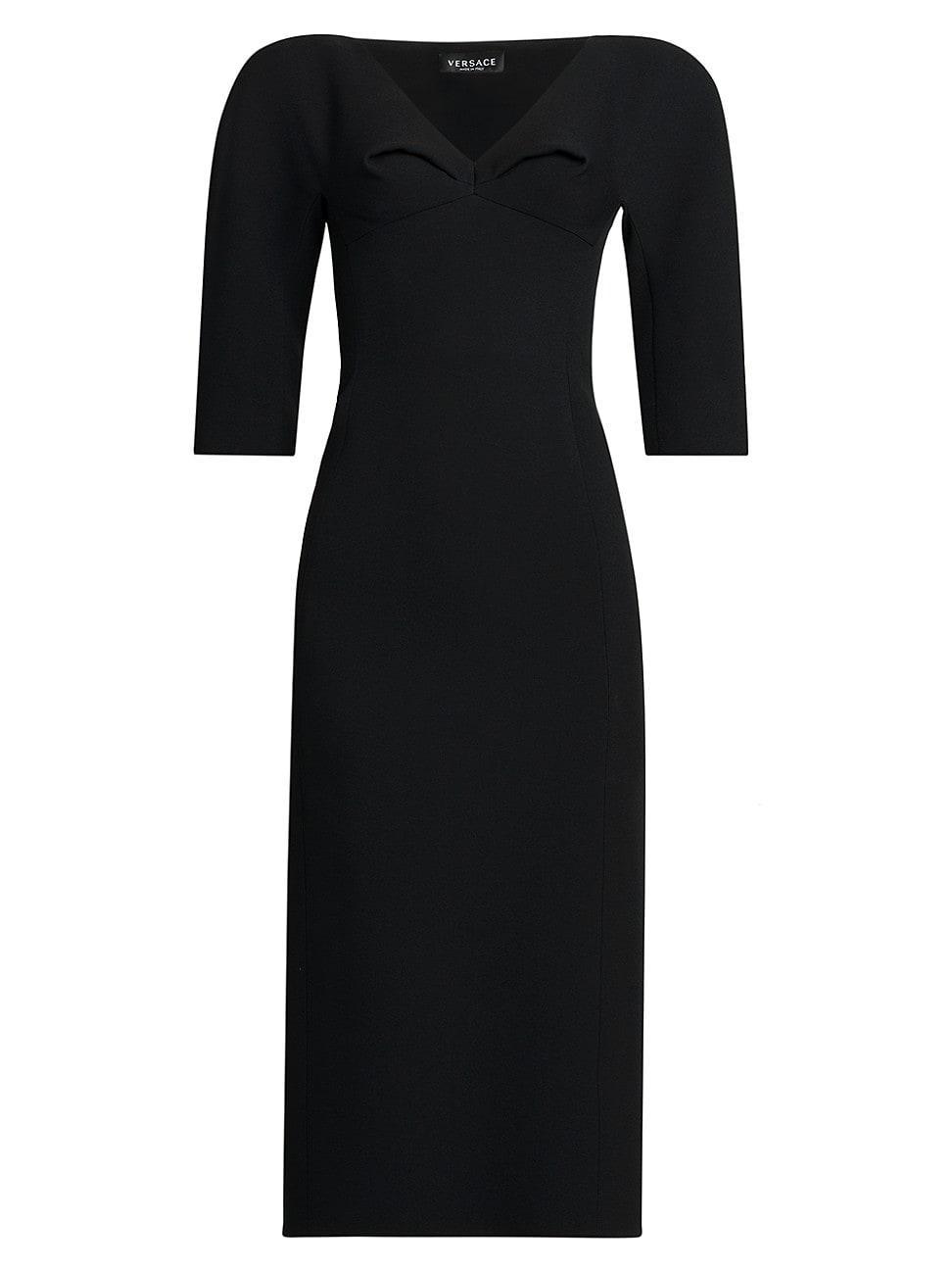 Womens Satin Pinched Midi-Dress Product Image